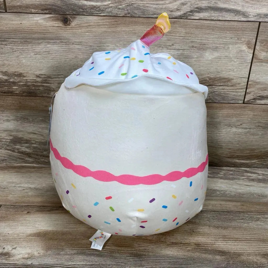 NEW Squishmallows 14" Lyla Vanilla Cake With Candle - Me 'n Mommy To Be