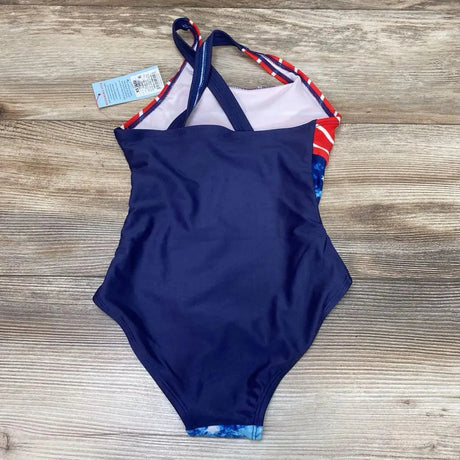 NEW Cat & Jack 1pc Stars & Stripes Swimsuit sz 4-5T - Me 'n Mommy To Be