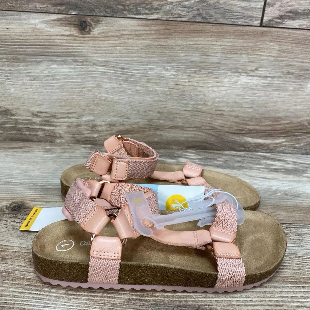 NEW Cat & Jack Val Footbed Sandals sz 1Y - Me 'n Mommy To Be