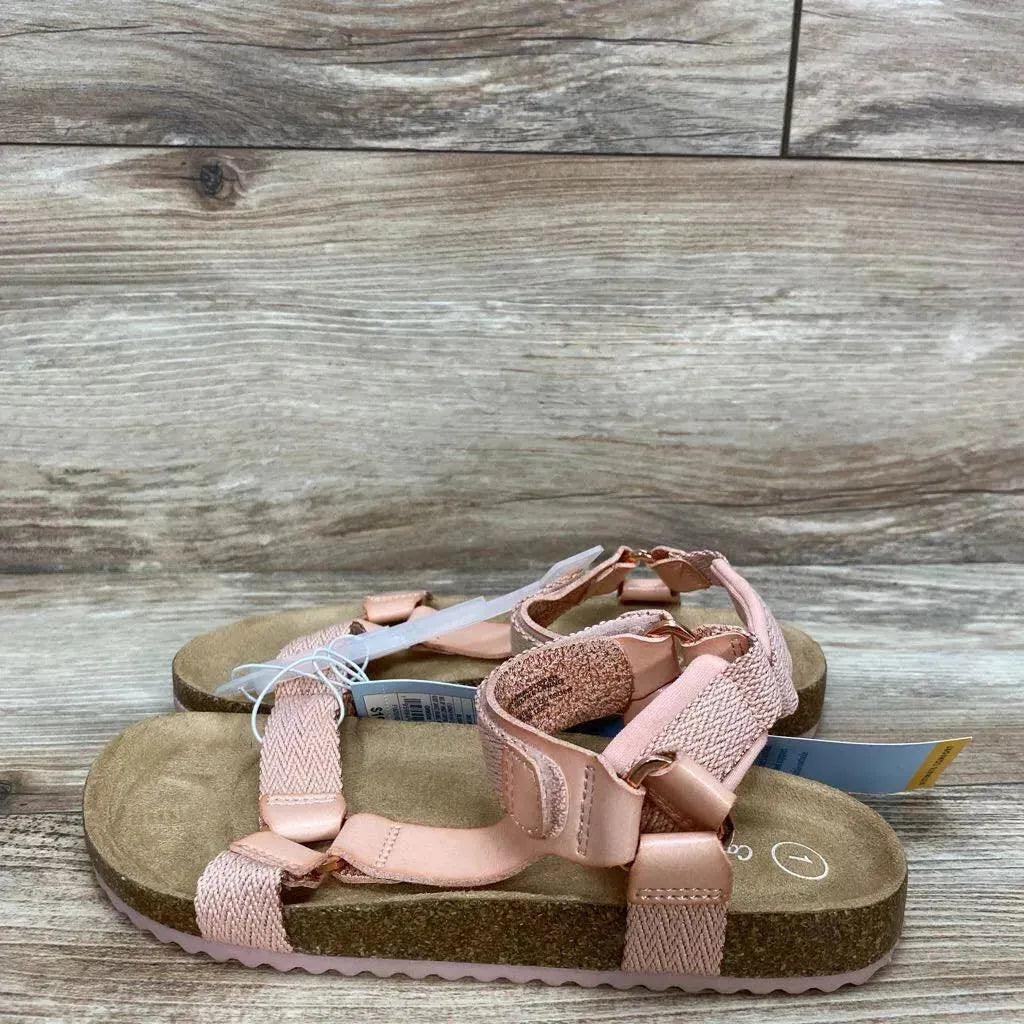 NEW Cat & Jack Val Footbed Sandals sz 1Y - Me 'n Mommy To Be