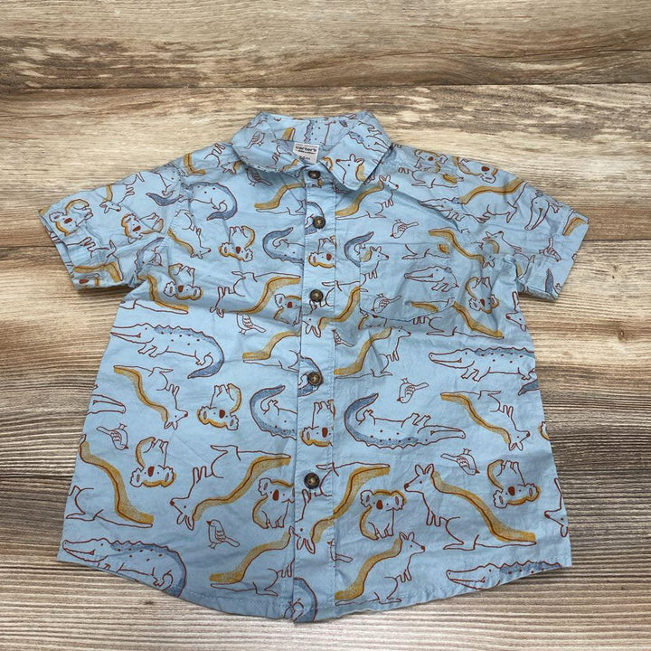 Child of Mine Animal Print Button-Up Shirt sz 24m - Me 'n Mommy To Be