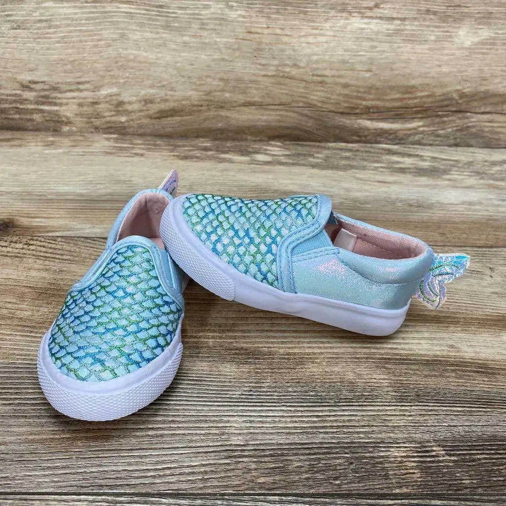 Cat & Jack Jozelle Mermaid Slip-On Sneakers sz 5c - Me 'n Mommy To Be