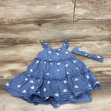 Max Studio 2pc Hearts Dress & Headband sz 2T - Me 'n Mommy To Be