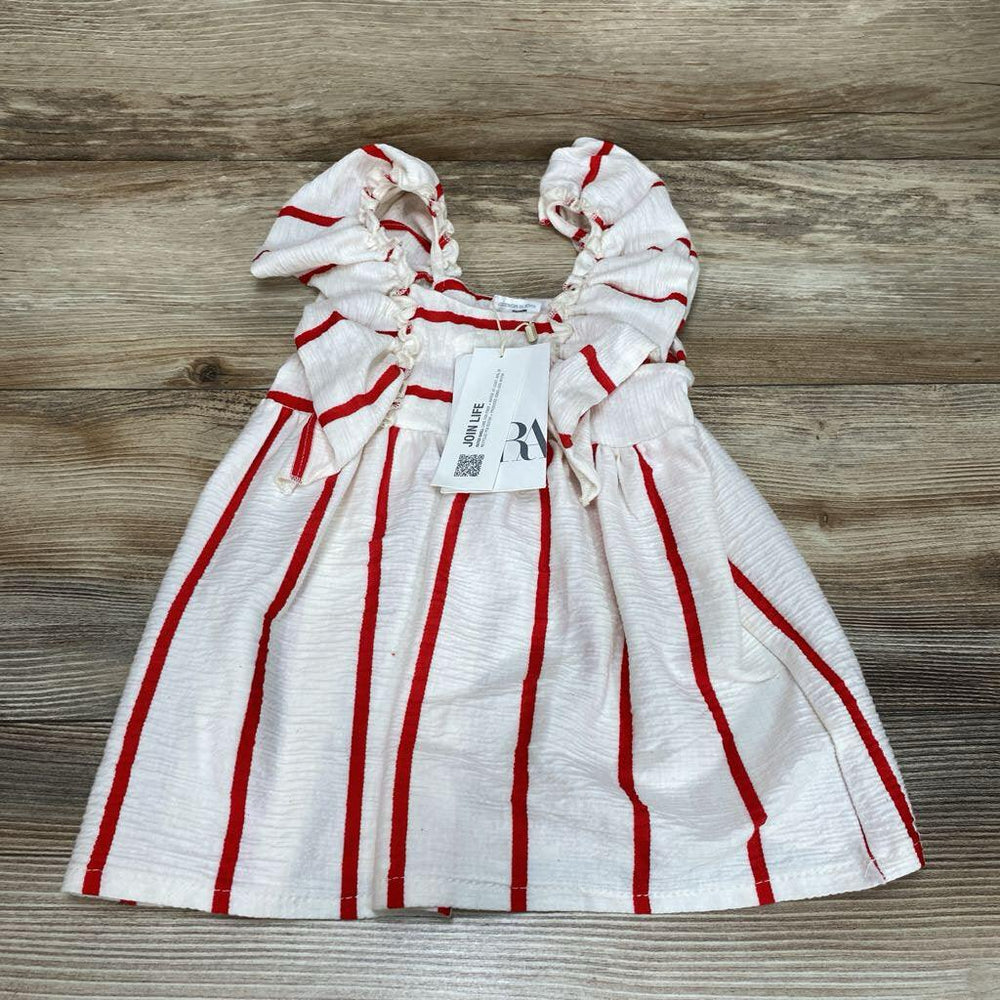 NEW Zara Striped Ruffle Dress sz 12-18m - Me 'n Mommy To Be
