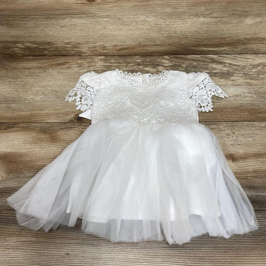 NEW Lace Pleated Special Occasion Dress sz 3m - Me 'n Mommy To Be