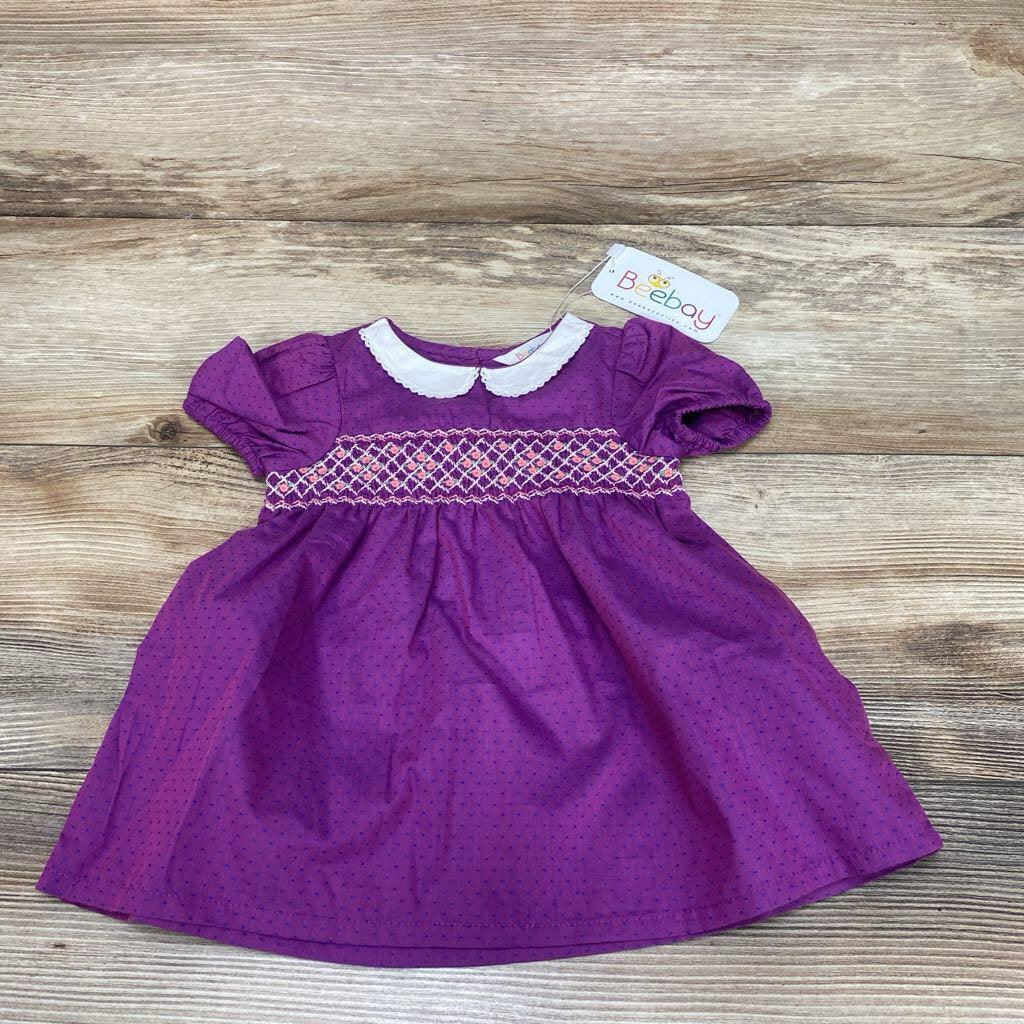 NEW Beebay Floral Embroidered Dress sz 0-3m - Me 'n Mommy To Be