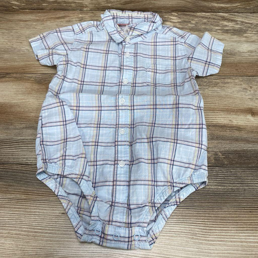 Carter's Button-Up Plaid Bodysuit sz 24m - Me 'n Mommy To Be