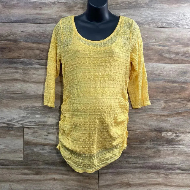 Jessica Simpson Lace 3/4 Sleeve Top sz Large - Me 'n Mommy To Be