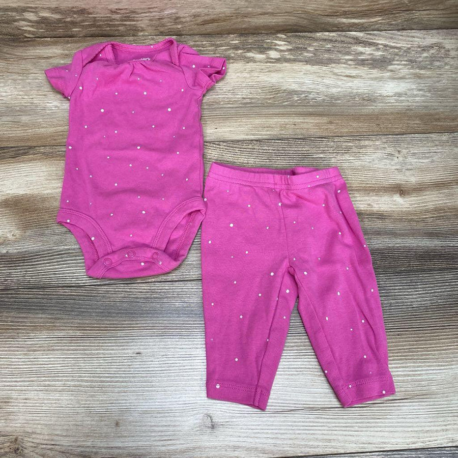 Just One You 2pc Polka Dot Bodysuit & Pants sz 3m - Me 'n Mommy To Be