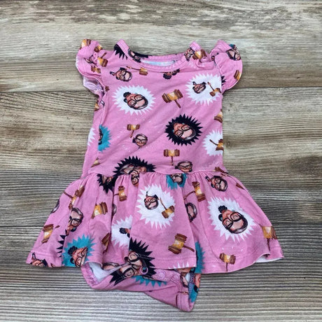 Posh Peanut Ruth Bader Ginsburg Ruffled Cap Sleeve Twirl Skirt Bodysuit sz 3-6m - Me 'n Mommy To Be