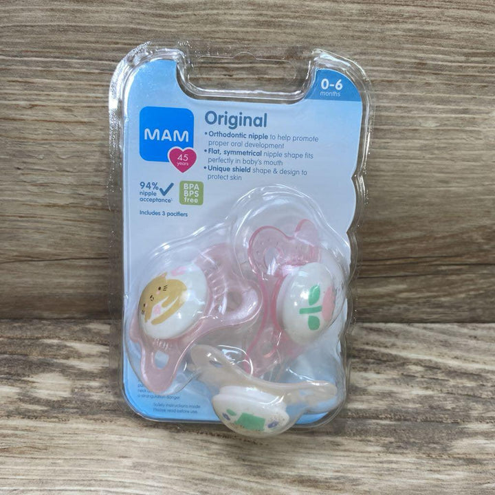 NEW MAM 3Pk Original Pacifiers - Me 'n Mommy To Be