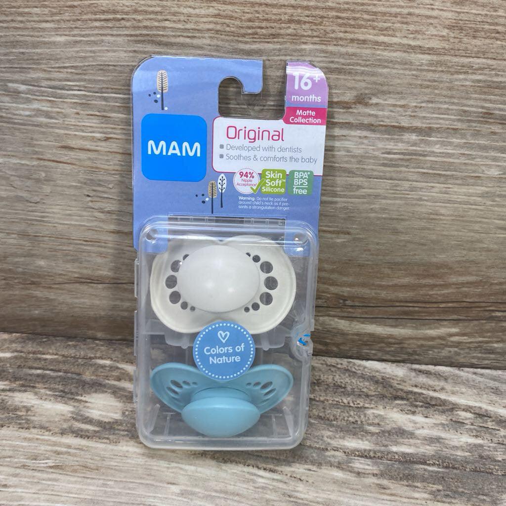 NEW MAM 2Pk Matte Collection Pacifiers - Me 'n Mommy To Be