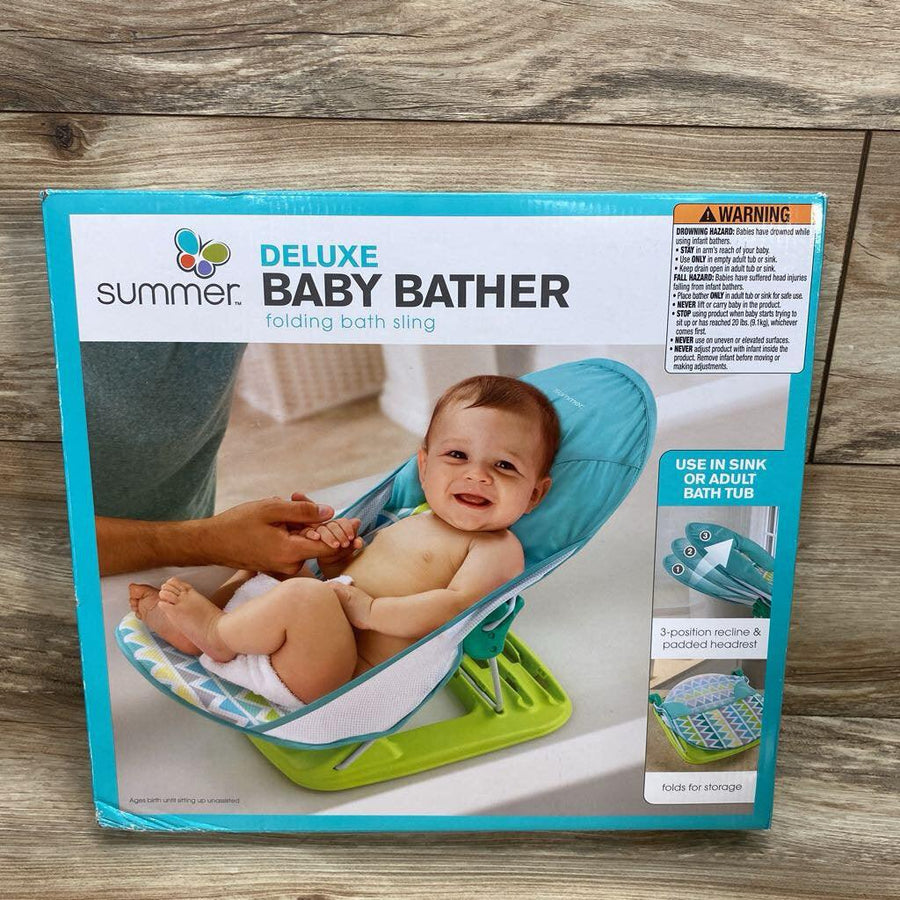 NEW Summer Deluxe Baby Bather In Triangle Stripes - Me 'n Mommy To Be