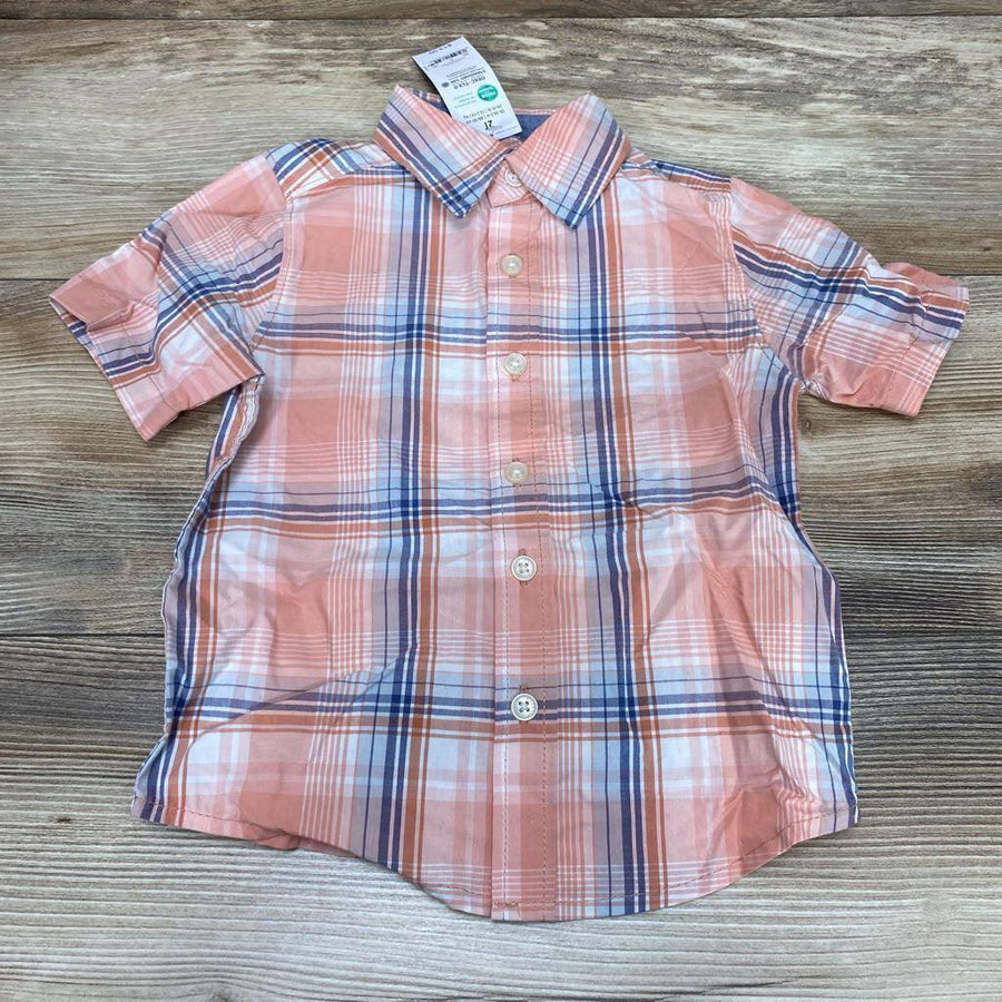 NEW Oshkosh Plaid Button-Up Shirt sz 2T - Me 'n Mommy To Be