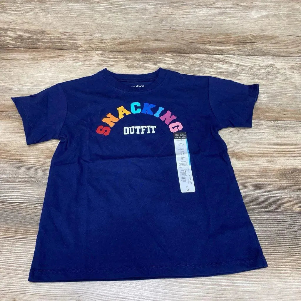 NEW Okie Dokie Snacking Outfit Shirt sz 5T - Me 'n Mommy To Be