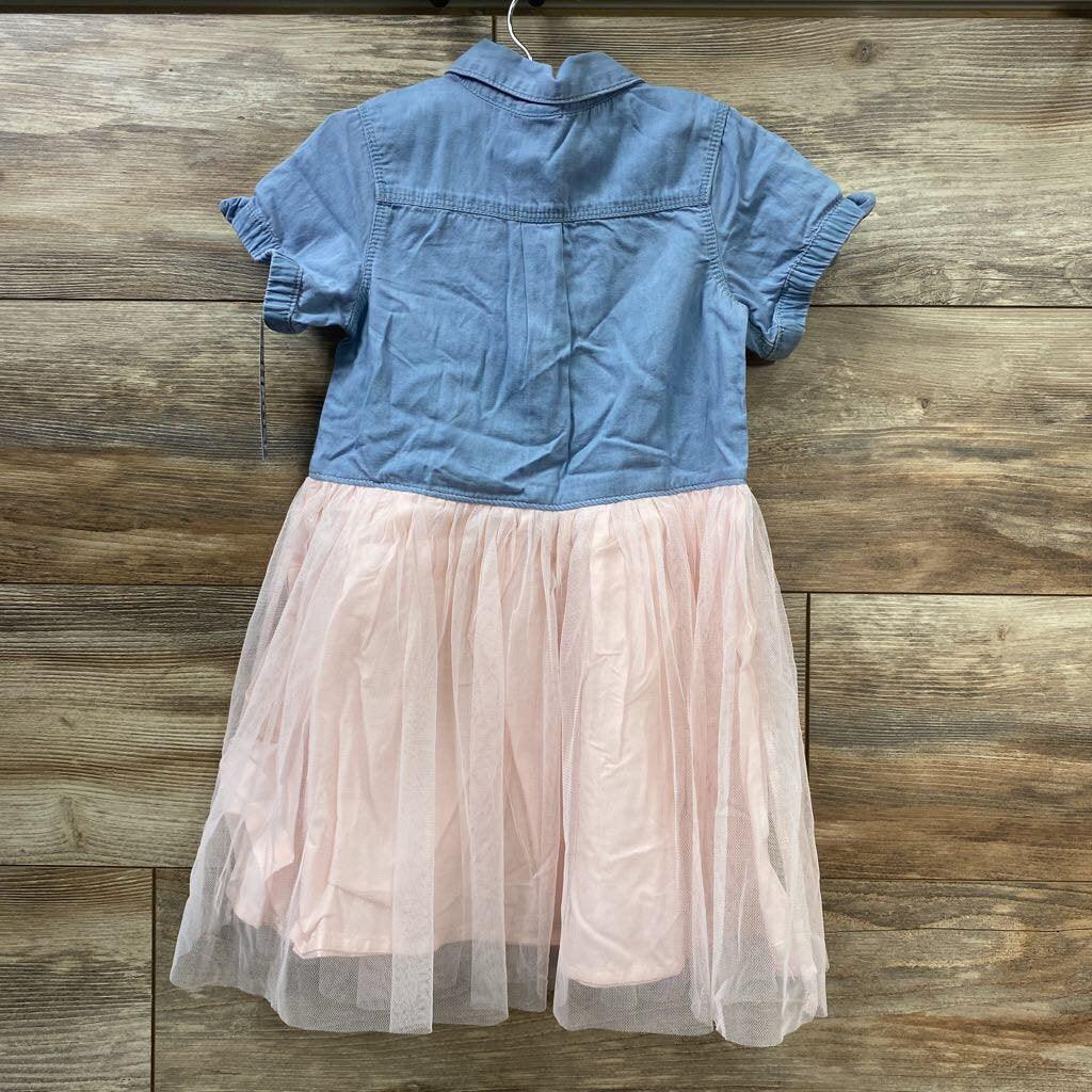 NEW OshKosh Chambray Tulle Dress sz 4T - Me 'n Mommy To Be