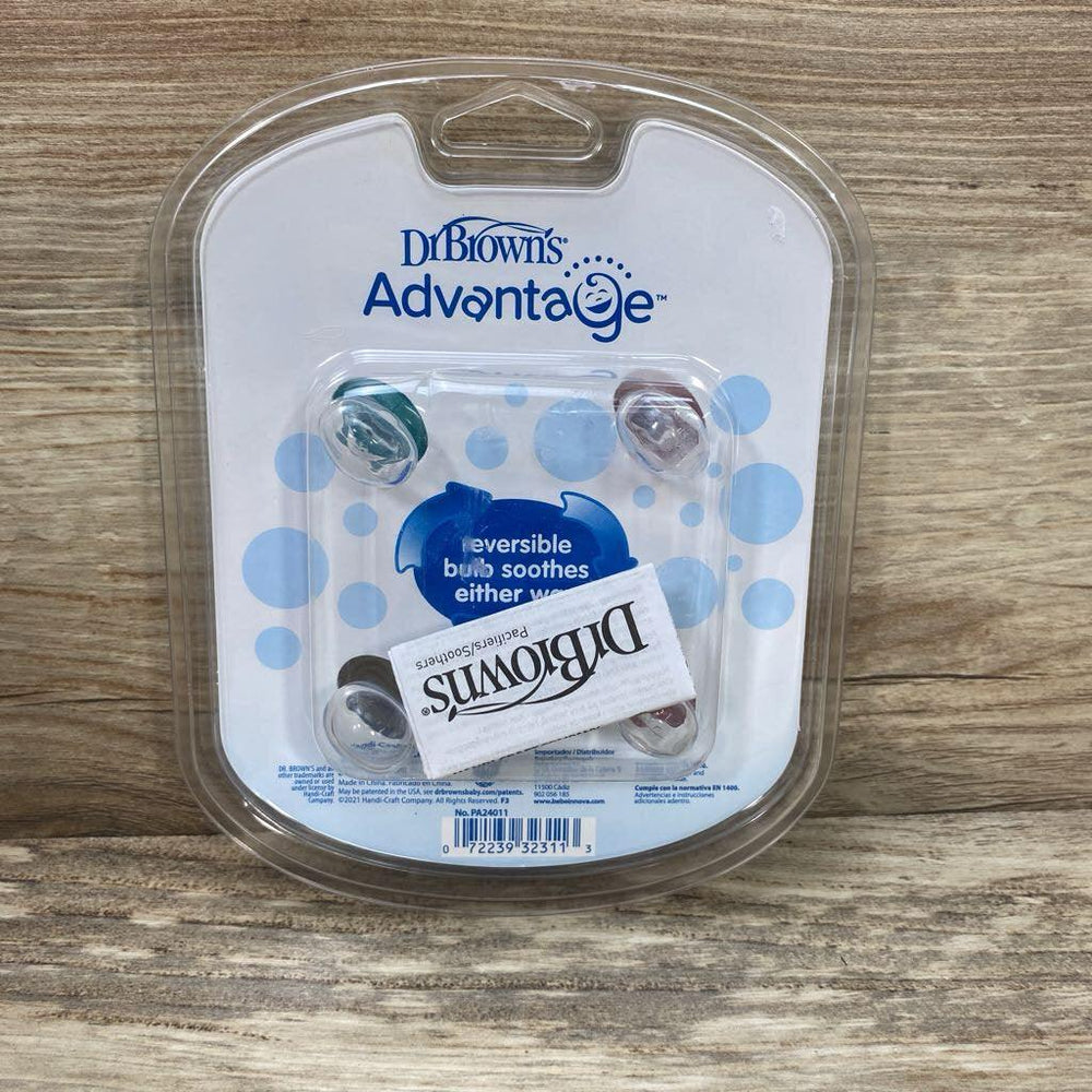NEW Dr. Brown's 4pk Day & Night Advantage Pacifiers - Me 'n Mommy To Be