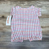 NEW Cat & Jack Plaid Henley Romper sz NB - Me 'n Mommy To Be