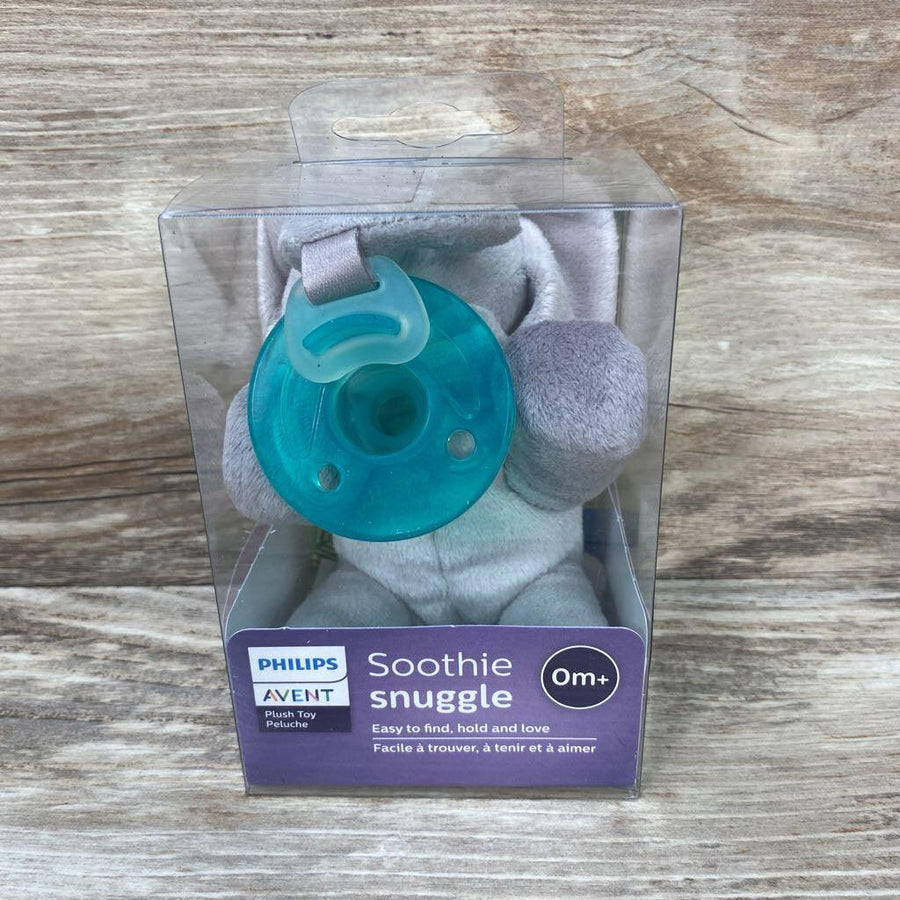 NEW Avent Soothie Snuggle Pacifier Elephant 0-3m - Me 'n Mommy To Be