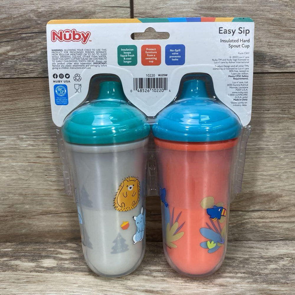 NEW Nuby 2Pk 9oz Easy Sip Double-Wall Insulation Hard Spout Cup - Me 'n Mommy To Be