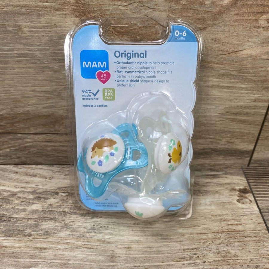 NEW MAM 3Pk Original Pacifiers - Me 'n Mommy To Be