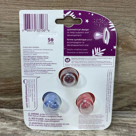 Tommee Tippee NEW 3Pk Day & Night Pacifiers 6-18m - Me 'n Mommy To Be