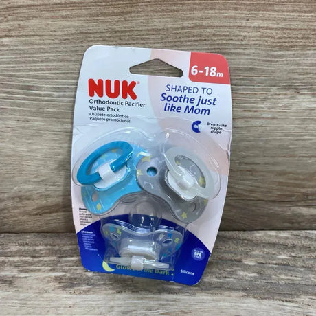 NEW NUK 3Pk Orthodontic Pacifiers 6-18m - Me 'n Mommy To Be