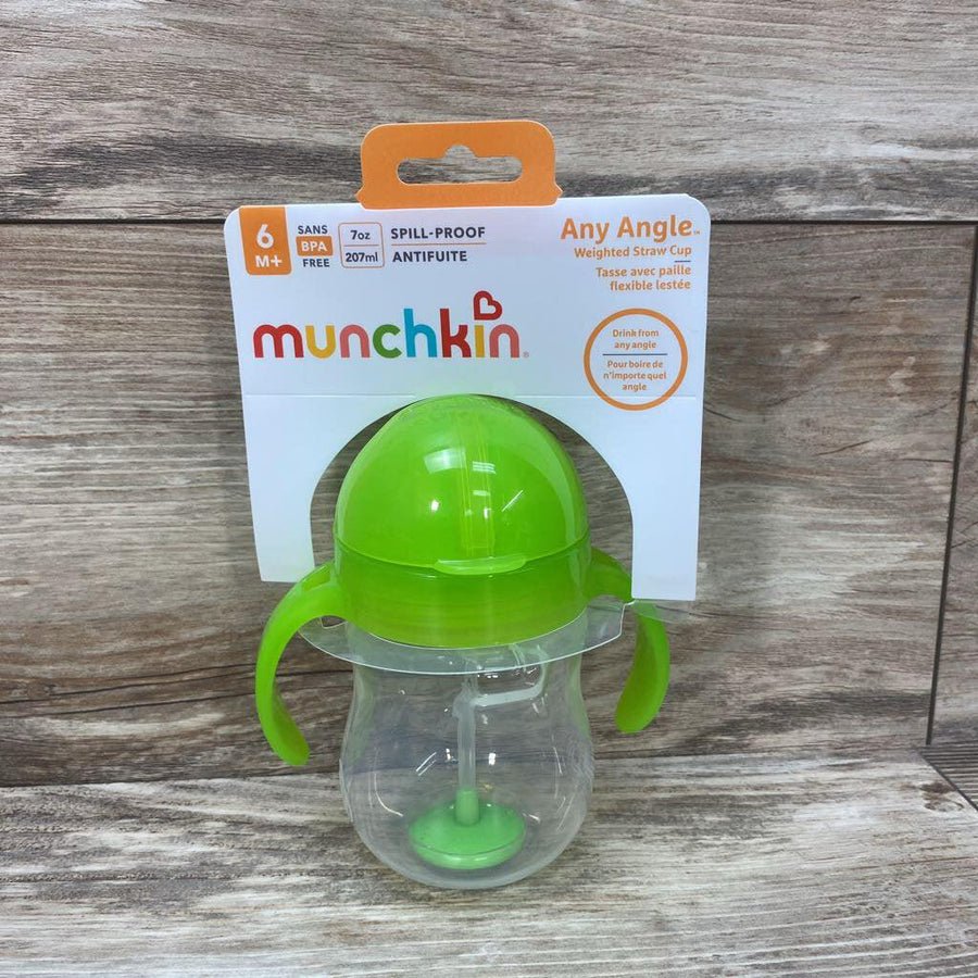 NEW Munchkin Any Angle Weighted Straw Cup 10oz - Me 'n Mommy To Be