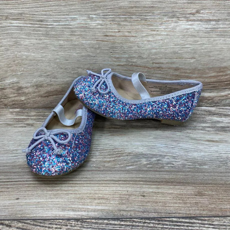 Cat & Jack Lily Glitter Slip-On Ballet Flats sz 6c - Me 'n Mommy To Be