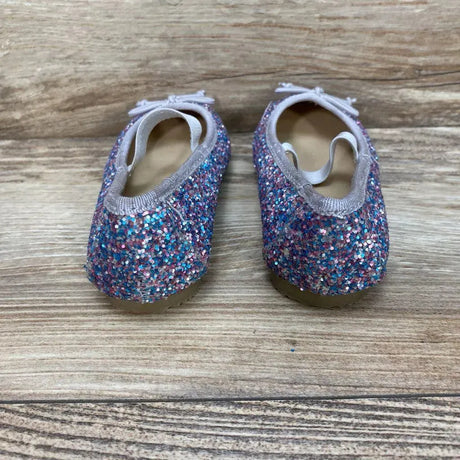 Cat & Jack Lily Glitter Slip-On Ballet Flats sz 6c - Me 'n Mommy To Be