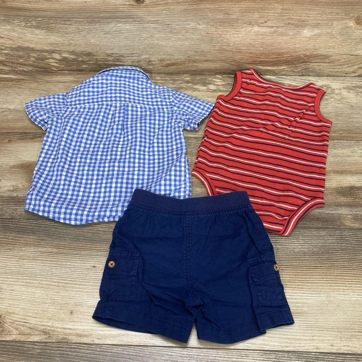Just One You 3pc Gingham Button-Up Set sz 9m - Me 'n Mommy To Be