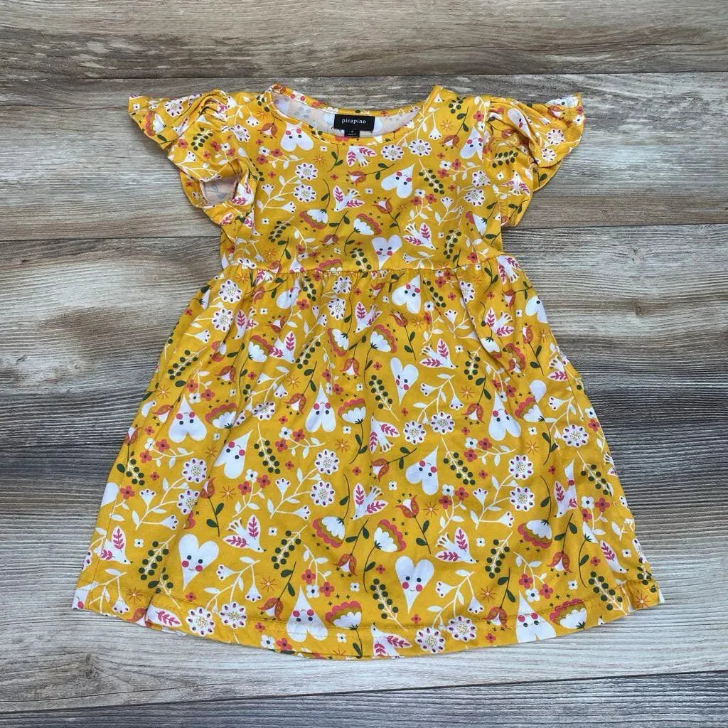 Picapino Floral Dress sz 4T - Me 'n Mommy To Be