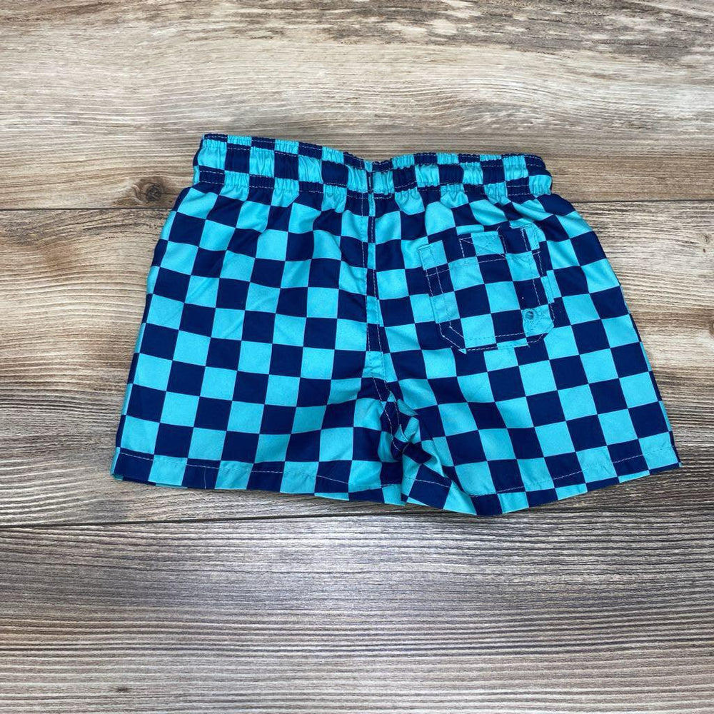 NEW Cat & Jack Checkered Swim Trunks sz 3-6m - Me 'n Mommy To Be