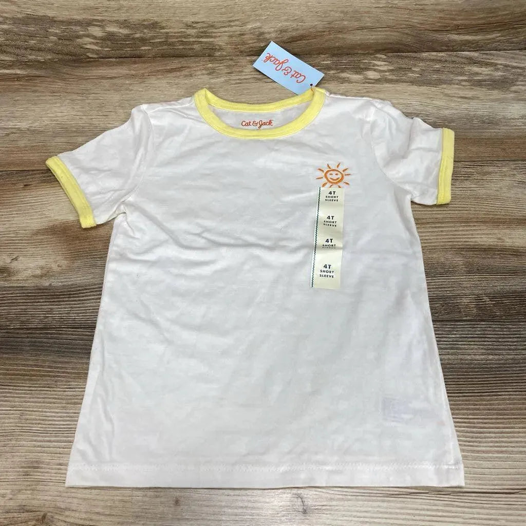 NEW Cat & Jack Embroidered Sunshine Shirt sz 4T - Me 'n Mommy To Be