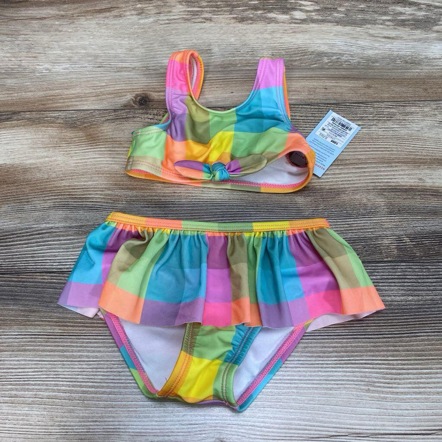 NEW Cat & Jack 2pc Plaid Swimsuit Set sz 18m - Me 'n Mommy To Be