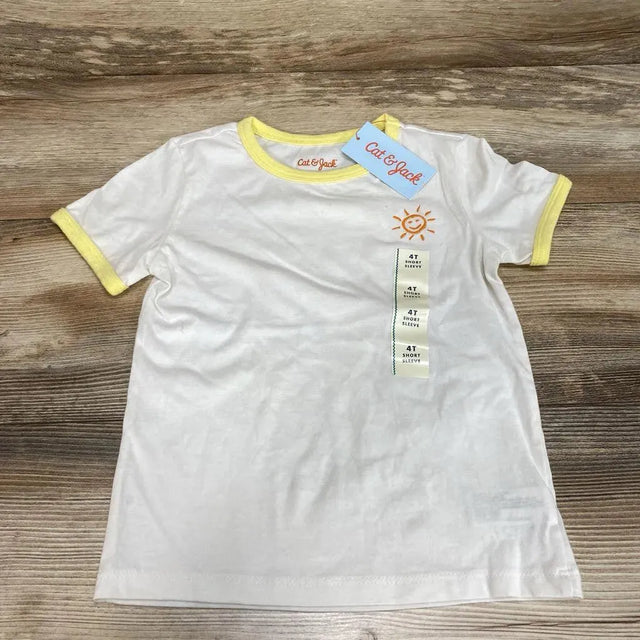 NEW Cat & Jack Embroidered Sunshine Shirt sz 4T - Me 'n Mommy To Be