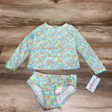 NEW Cat & Jack 2pc Floral Rashguard Set sz 4T - Me 'n Mommy To Be