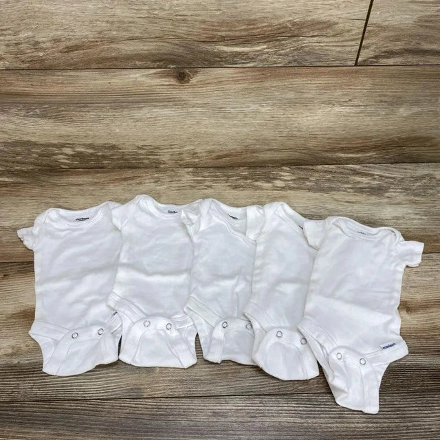 Gerber 5Pk Bodysuits sz PREEMIE - Me 'n Mommy To Be