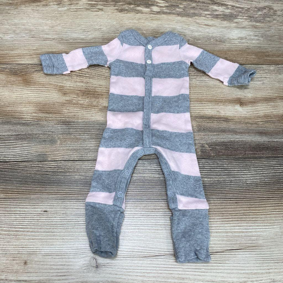 Burt's Bees Baby Rugby Stripe Organic Cotton Jumpsuit sz PREEMIE - Me 'n Mommy To Be