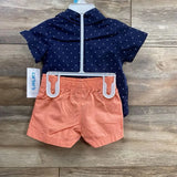 NEW Carter's 2pc Button-Up Shirt & Shorts sz 6m - Me 'n Mommy To Be