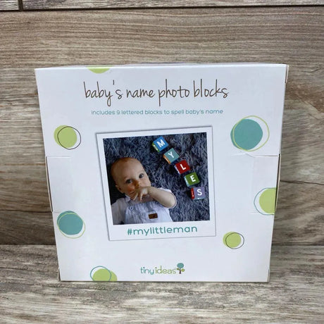 NEW Tiny Ideas Baby's Name Photo Blocks - Me 'n Mommy To Be