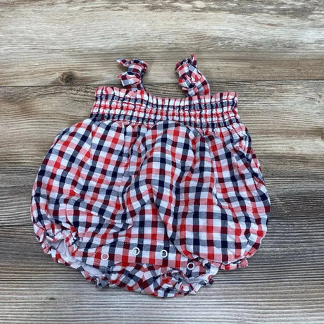Janie & Jack Smocked Gingham Romper sz 0-3m - Me 'n Mommy To Be