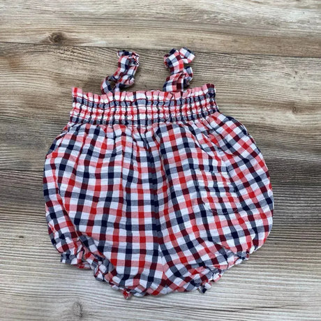 Janie & Jack Smocked Gingham Romper sz 0-3m - Me 'n Mommy To Be
