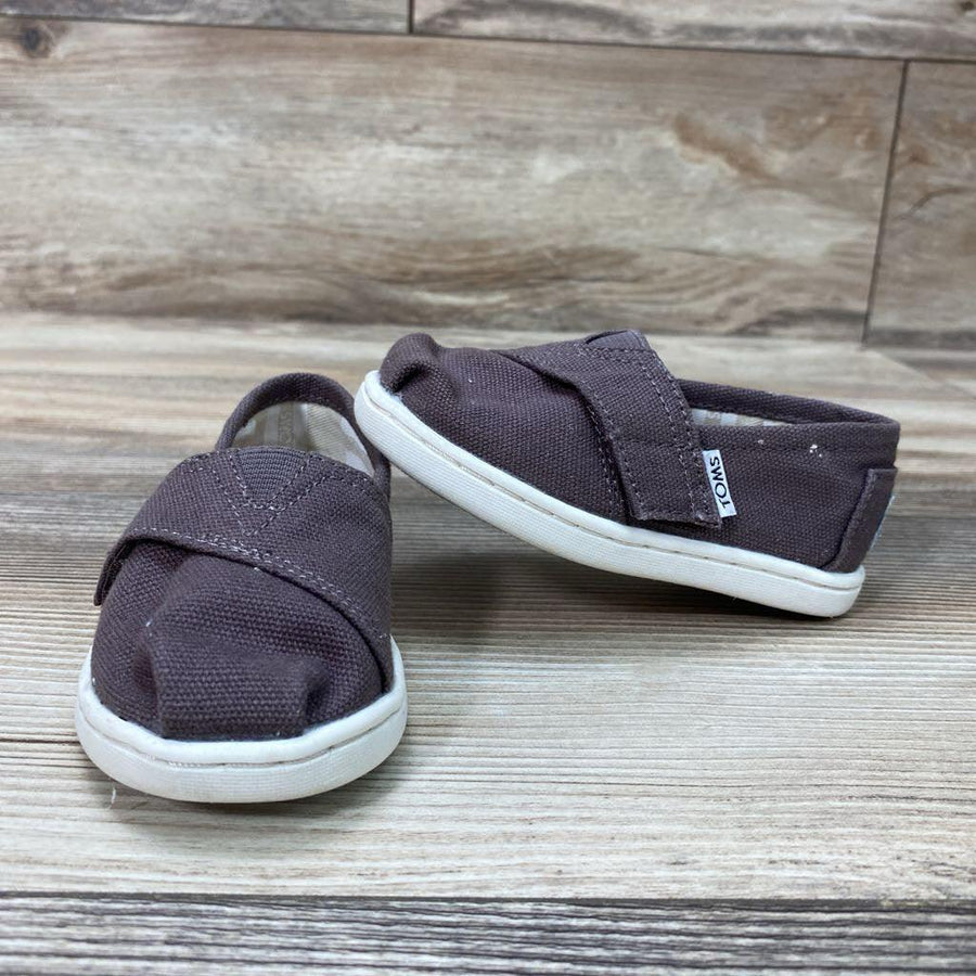 Toms Tiny Alpargata Shoes in White sz 5c - Me 'n Mommy To Be