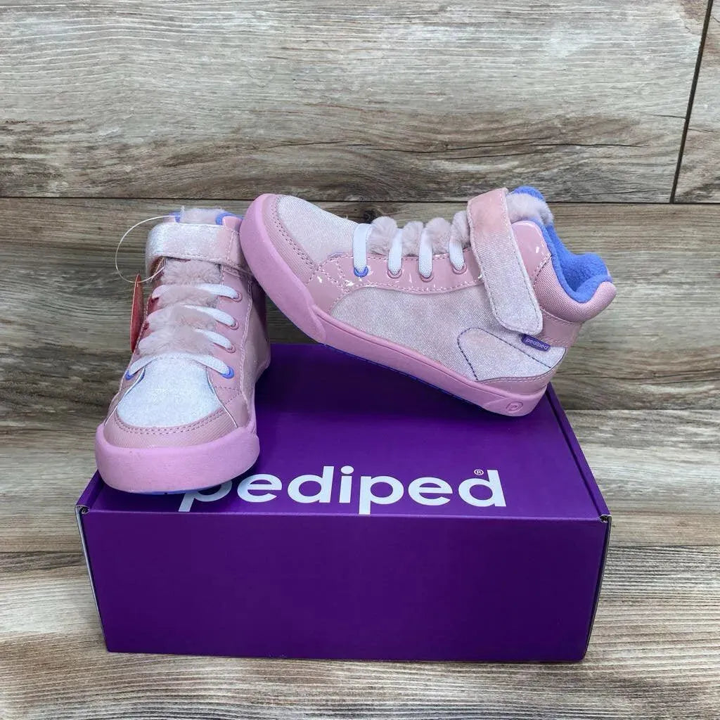 Pediped Flex Logan Pink Velvet High Top Sneakers sz 12.5-13 - Me 'n Mommy To Be