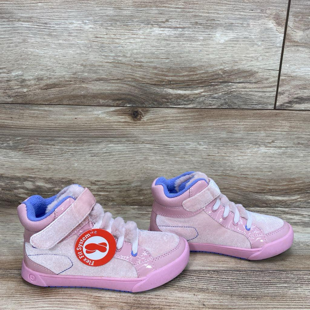 Pediped Flex Logan Pink Velvet High Top Sneakers sz 12.5-13 - Me 'n Mommy To Be