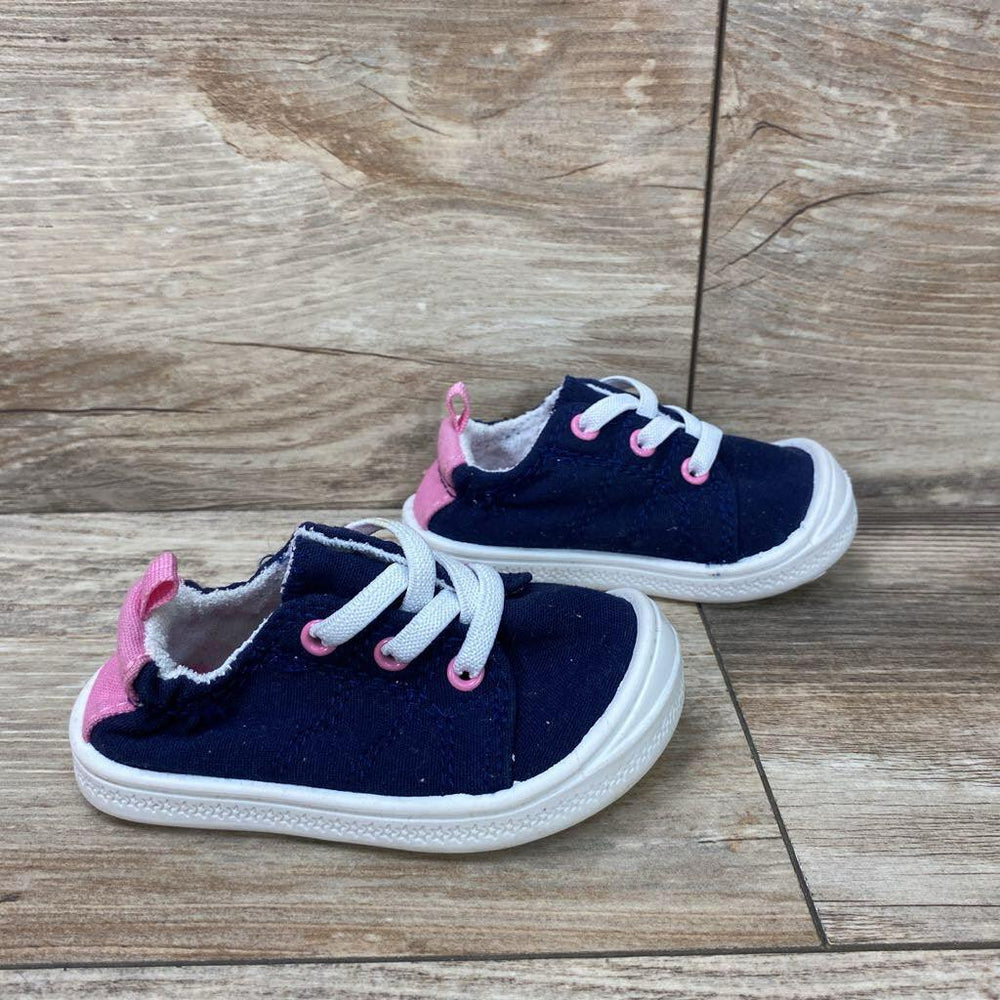 Wonder Nation Canvas Bump Toe Sneakers sz 4c - Me 'n Mommy To Be