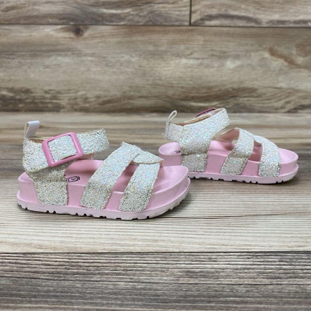 First Steps Glitter Strap Sandals sz 4c - Me 'n Mommy To Be