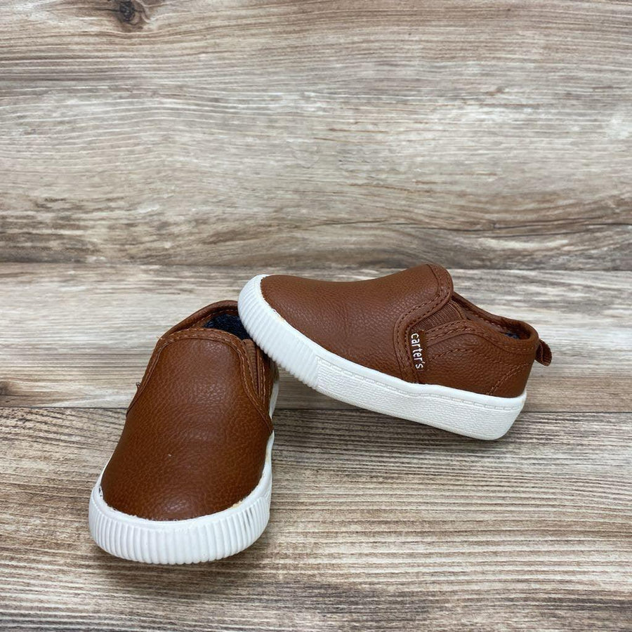 Carter's Ricky Faux-Leather Slip On Shoes sz 4c - Me 'n Mommy To Be