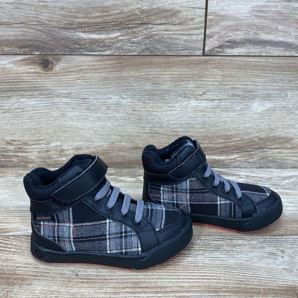 NEW Pediped Flex Logan Plaid High Top Sneakers sz 9-9.5c - Me 'n Mommy To Be